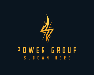 Electric Flash Energy Power Logo