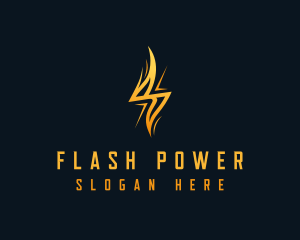 Electric Flash Energy Power logo design