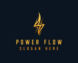 Electric Flash Energy Power logo design