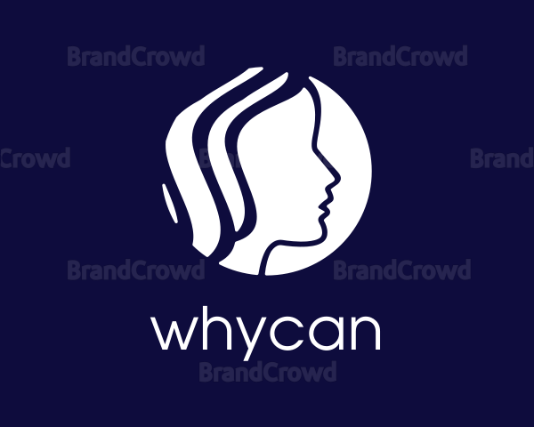 Woman Hair Head Logo