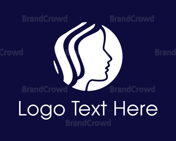 Woman Hair Head Logo