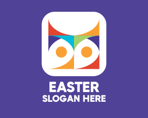 Paint - Colorful Owl App logo design