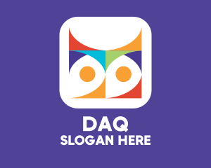 Surveillance - Colorful Owl App logo design