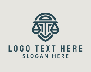 Lawyer - Legal Scale Shield logo design