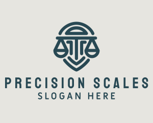 Legal Scale Shield logo design