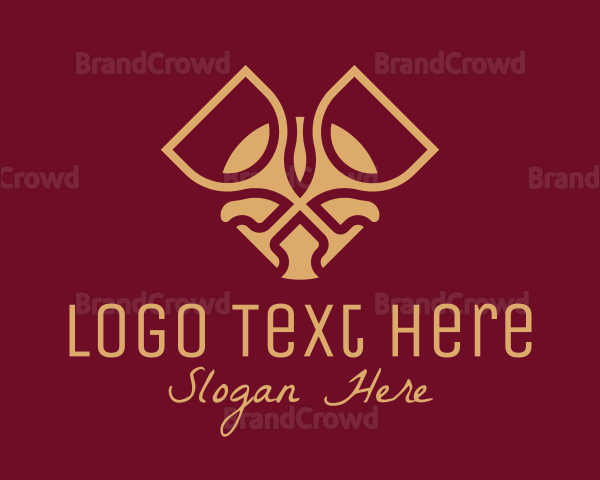 Luxury Wine Glass Logo