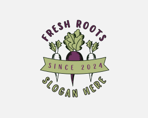 Radish - Turnip Radish Vegetable logo design