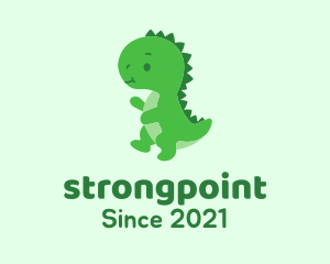 Toy Store - Green Baby Dinosaur logo design