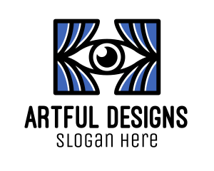 Eye Curtain Entertainment  logo design