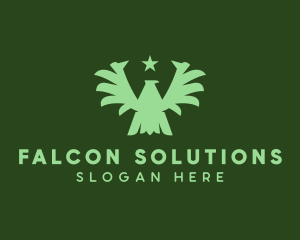 Aviation Military Eagle  logo design