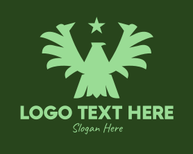Eagle - Green Military Eagle logo design