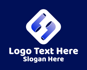 Gadget Store - Blue Wireless Earbuds logo design