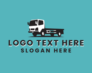 Courier - Truck Logistics Cargo logo design