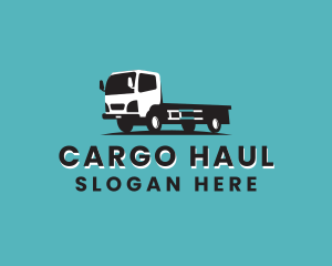 Flatbed - Truck Logistics Cargo logo design