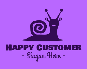 Happy Wild Snail logo design