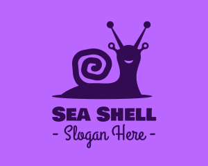 Happy Wild Snail logo design