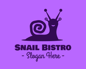 Gastropod - Happy Wild Snail logo design
