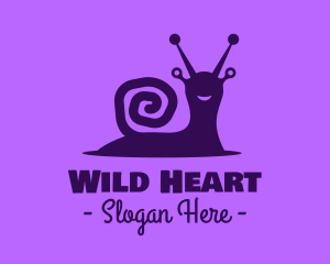 Happy Wild Snail logo design