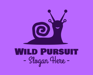 Happy Wild Snail logo design