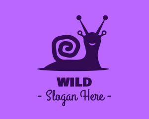 Happy Wild Snail logo design