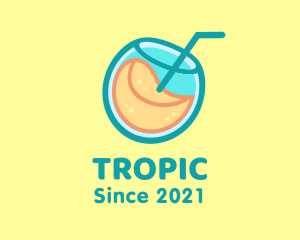 Tropical Orange Juice logo design