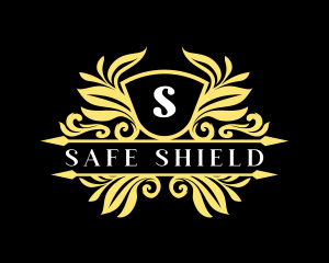 Luxury Royal Ornament Shield logo design