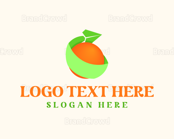 Plane Orange Delivery Logo