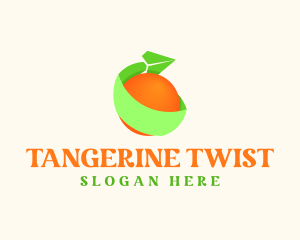 Tangerine - Plane Orange Delivery logo design