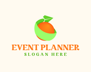 Icon - Plane Orange Delivery logo design