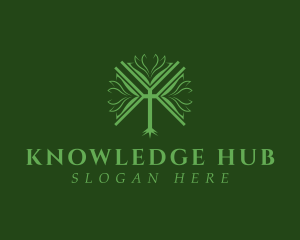 Learn - Book Tree Wisdom logo design