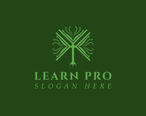 Teach - Book Tree Wisdom logo design