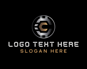 Currency - Digital Crypto Technology logo design