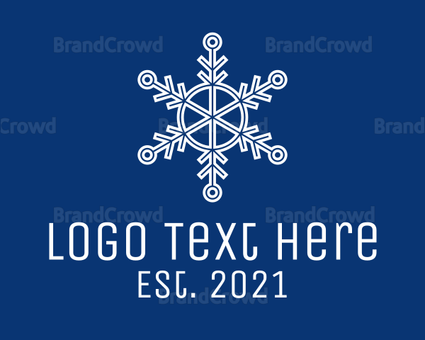 Simple Snowflake Pattern Logo