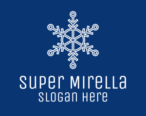 Simple Snowflake Pattern Logo