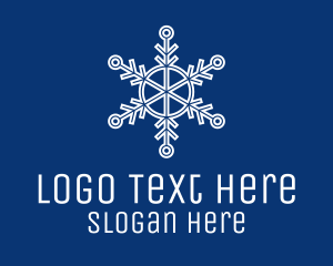 Simple Snowflake Pattern Logo