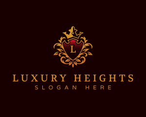 Luxury Shield Ornament logo design