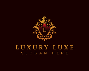 Luxury Shield Ornament logo design