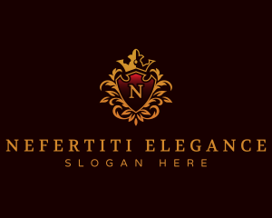 Luxury Shield Ornament logo design