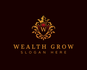 Luxury Shield Ornament logo design