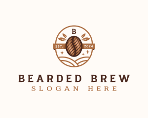 Brewed Coffee Bean logo design