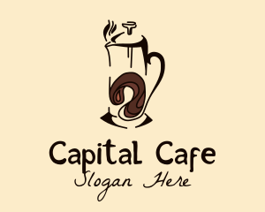 Coffee French Press  logo design