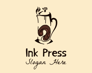 Coffee French Press  logo design