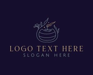 Religion - Scented Candle Floral logo design