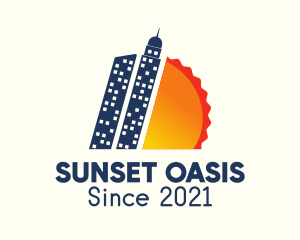 Sunset City Tower  logo design