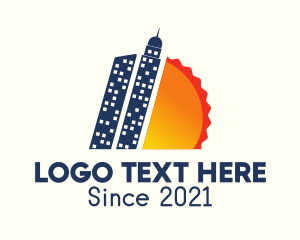 Solar - Sunset City Tower logo design