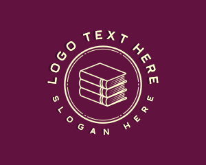 Printing Press - Book Library Bookstore logo design