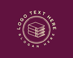 Academy - Book Library Bookstore logo design