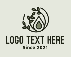 Eco - Organic Oil Droplet logo design