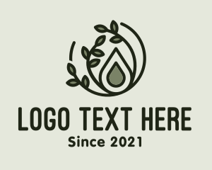 Herb - Organic Oil Droplet logo design