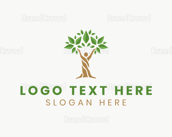 Human Wellness Tree Logo